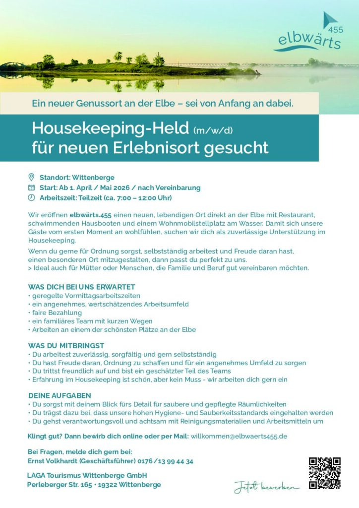 thumbnail of Stellenanzeige Housekeeping